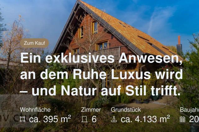 Neu im Angebot: Ein exklusives Anwesen, an dem Ruhe Luxus wird – und Natur auf Stil trifft.