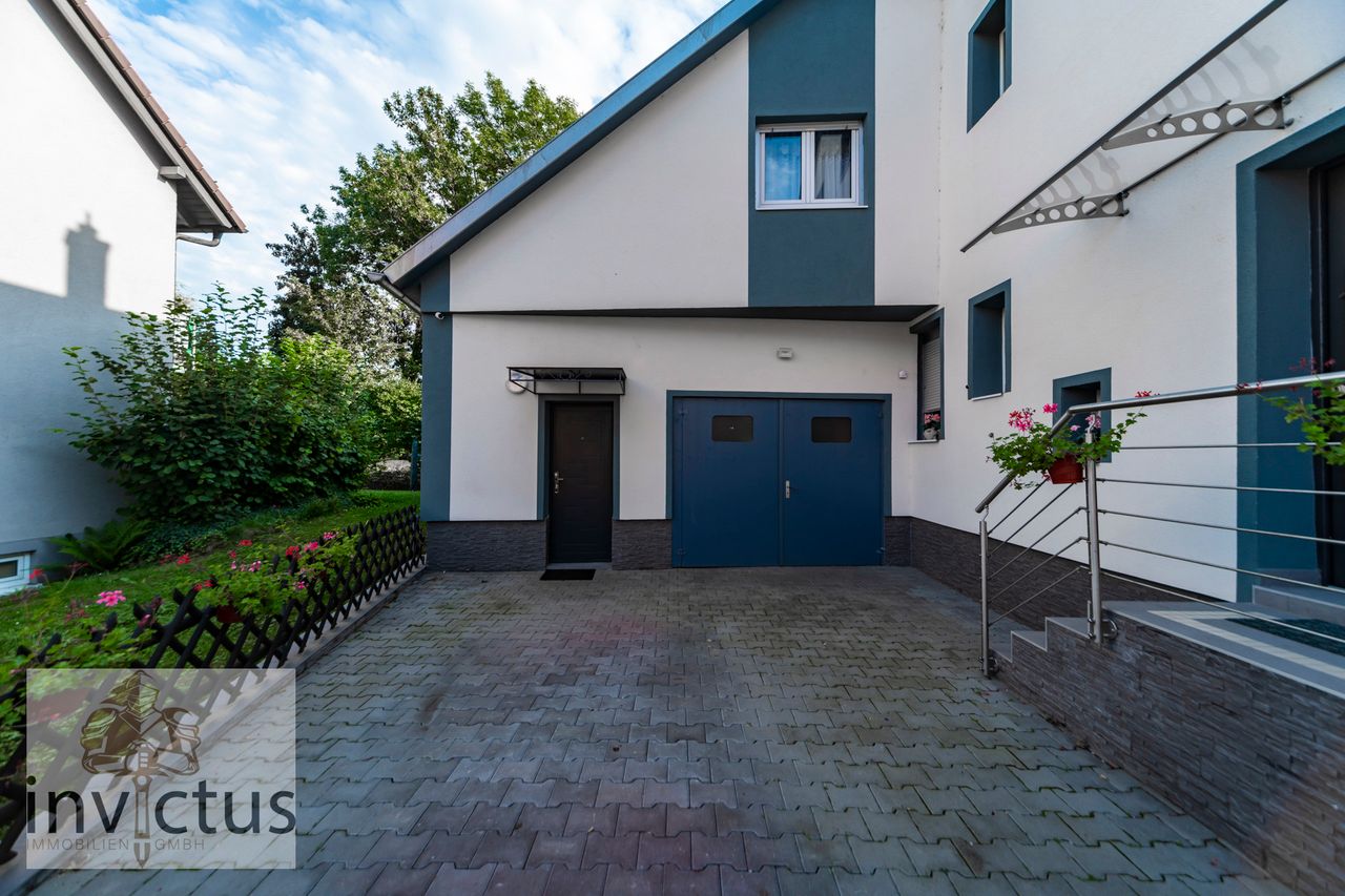 Blick auf die Garage
