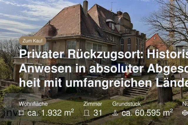Neu im Angebot: Privater Rückzugsort: Historisches Anwesen in absoluter Abgeschiedenheit mit umfangreichen Ländereien