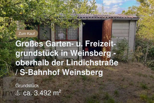 Neu im Angebot: Großes Garten- u. Freizeitgrundstück in Weinsberg – oberhalb der Lindichstraße / S-Bahnhof Weinsberg