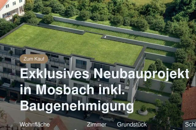 Nicht mehr verfügbar: Exklusives Neubauprojekt in Mosbach inkl. Baugenehmigung