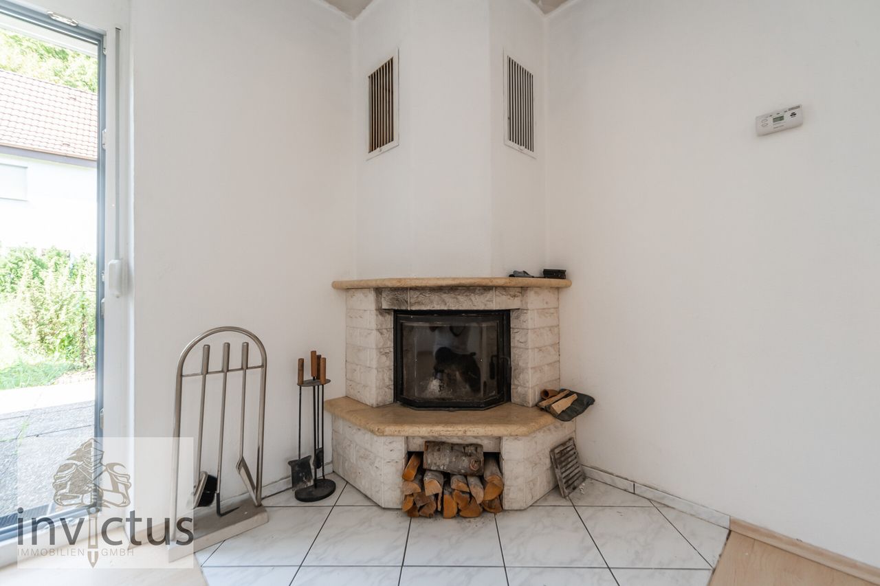 Kamin im Wohnzimmer
