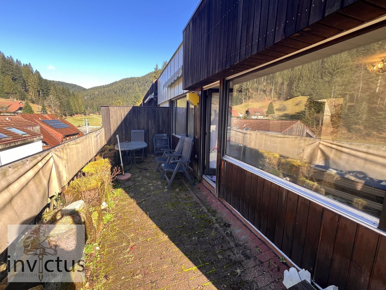 Aussicht vom Balkon aus