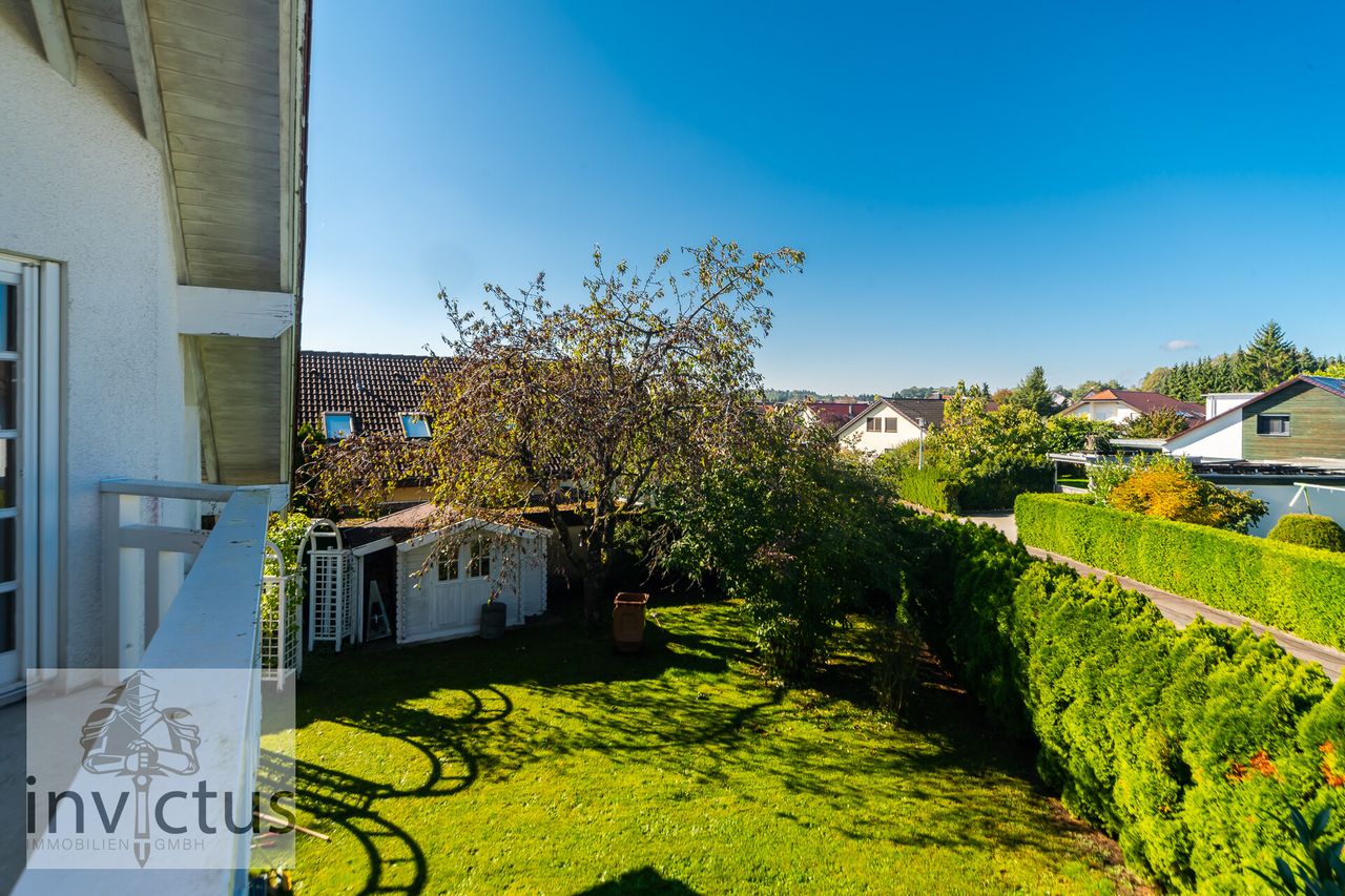 Blick vom Balkon