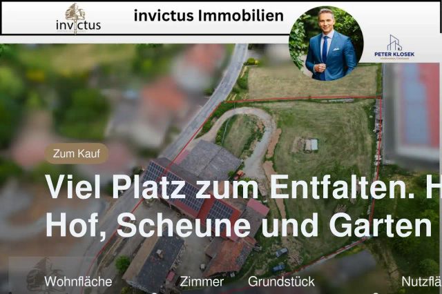 Nicht mehr verfügbar: Viel Platz zum Entfalten. Haus, Hof, Scheune und Garten