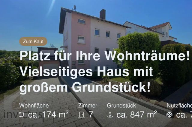 Neu im Angebot: Platz für Ihre Wohnträume! Vielseitiges Haus mit großem Grundstück!