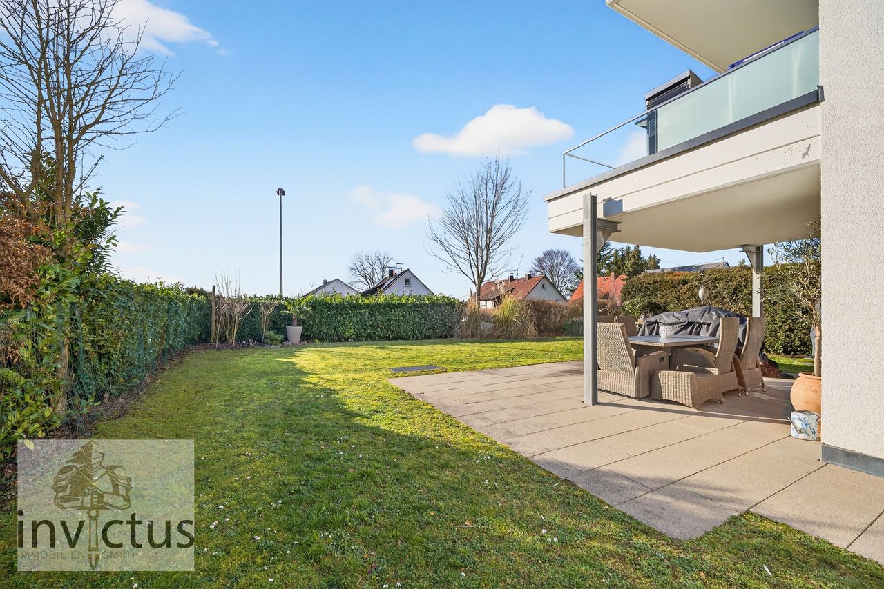 Asicht Terrasse u. Garten