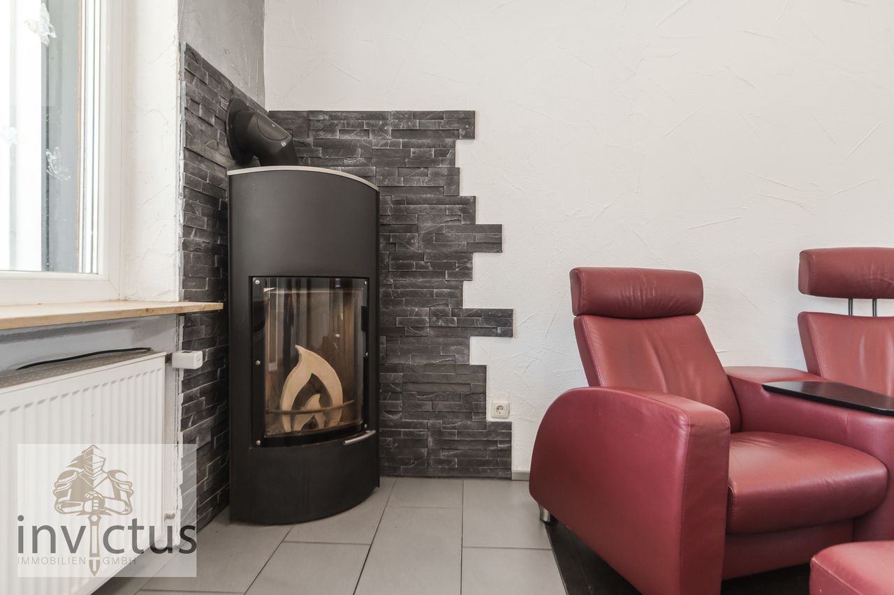 Kamin im Wohnzimmer