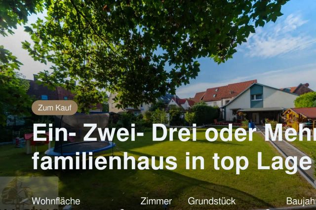 Neu im Angebot: Ein- Zwei- Drei oder Mehrfamilienhaus in top Lage